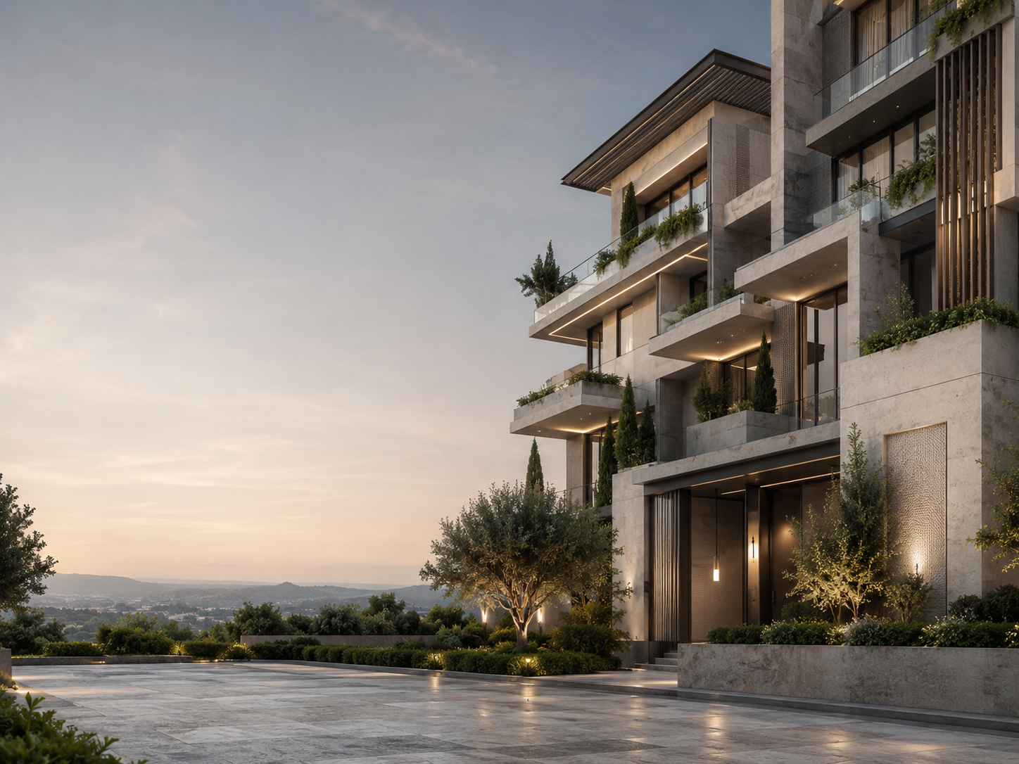 Premium rental property at sunset